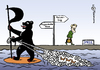 Cartoon: Spreepirat (small) by Pfohlmann tagged karikatur,farbe,color,2011,deutschland,berlin,landtagswahlen,piraten,piratenpartei,bär,künast,grüne,surfen,surfbrett,www,netz,internet,wahlen,abgeordnetenhaus,reichstag,kandidatin