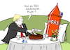 Cartoon: Trumps Mutterkuchen (small) by Pfohlmann tagged karikatur,cartoon,2017,color,farbe,usa,trump,präsident,mutter,aller,bomben,bombardierung,afghanistan,schokokuchen,interview,ostern,kaffee,kuchen,mutti