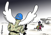Cartoon: UN Schmutzengel (small) by Pfohlmann tagged karikatur,cartoon,2016,color,global,welt,un,uno,blauhelme,blauhelmsoldaten,afrika,vergewaltigung,missbrauch,frauen,mädchen,soldaten,schutzengel,schmutzengel,friedenstruppen,militär,zentralafrikanische,republik,sexuelle,gewalt