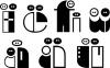 Cartoon: Black and White (small) by mattheaodolphie tagged black white people pictogram icon 