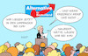 Cartoon: AfD und Merz (small) by Erl tagged politik,partei,afd,rechtsextremismus,rechtspopulismus,parteitag,alice,weidel,umfragen,rekord,friedrich,merz,cdu,ankündigung,halbierung,wählerstimmen,karikatur,erl