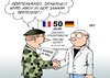 Cartoon: Frankreich Deutschland (small) by Erl tagged frankreich,deutschland,freundsxhaft,elyseevertrag,1963,50,fünfzig,jahre,militäreinsatz,mali,hilfe,sicherheit,freiheit,verteidigung,hindukusch,afghanistan
