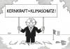 Cartoon: Klimaschutz (small) by Erl tagged klimaschutz,atomkraft,atomunfall,uran