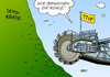 Cartoon: TTIP (small) by Erl tagged ttip freihandelsabkommen usa eu verhandlungen geheim scheidsgerichteschadensersatz forderungen investoren gesetzte demokratie aushöhlung geld kohle braunkohlebagger