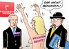 Cartoon: Tut er sowieso. (small) by Erl tagged russland,putin,demokratie,abbau,menschenrechte,meinungsfreiheit,pressefreiheit,protest,hannover,messe,wirtschaft,aufträge