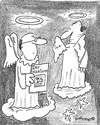Cartoon: Jehovas Engel (small) by EASTERBY tagged angels,heaven,jehovas,witnesses