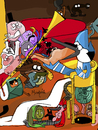 Cartoon: a regular Show (small) by Munguia tagged hieronymus,bosch,garden,of,earthly,delights,hell,mordecai