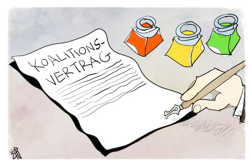 Cartoon: Koalitionsvertrag (medium) by Kostas Koufogiorgos tagged karikatur,koufogiorgos,illustration,cartoon,wurzel,macht,cdu,ampel,machtübernahme,regierung,karikatur,koufogiorgos,illustration,cartoon,wurzel,macht,cdu,ampel,machtübernahme,regierung