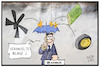 Cartoon: A400M (small) by Kostas Koufogiorgos tagged karikatur,koufogiorgos,illustration,cartoon,airbus,a400m,transportflugzeug,pannenflieger,bilanz,unternehmen,wirtschaft,flugzeug