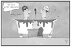 Cartoon: AfD und FDP (small) by Kostas Koufogiorgos tagged karikatur,koufogiorgos,illustration,cartoon,afd,fdp,bamf,merkel,skandal,ente,loriot,partei,untersuchungsausschuss,ua,gemeinsamkeit,baden,dreck,schlamm,liberale,demokratie
