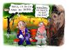 Cartoon: Angie and George W. (small) by Kostas Koufogiorgos tagged gw bush usa deutschland angela merkel frieden irak krieg kostas koufogiorgos