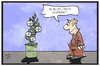 Cartoon: Bayer-Monsanto (small) by Kostas Koufogiorgos tagged karikatur,koufogiorgos,illustration,cartoon,bayer,monsanto,strauch,logo,wirtschaft,frucht,blühen,industrie,chemie,saatgut,glyphosat