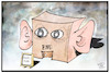 Cartoon: BND-Zentrale (small) by Kostas Koufogiorgos tagged karikatur,koufogiorgos,illustration,cartoon,bnd,agent,spionage,lauschen,hören,ohr,pullach,abhören,nachrichtendienst