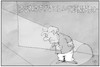 Cartoon: Bundespressekonferenz (small) by Kostas Koufogiorgos tagged karikatur,koufogiorgos,illustration,cartoon,bundespressekonferenz,merkel,show,vorhang,theater,presse,medien