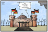 Cartoon: Der Maulwurf (small) by Kostas Koufogiorgos tagged karikatur,koufogiorgos,illustration,cartoon,maulwurf,bundestag,reichstag,verräter,geheimnis,wikileaks,parlament,berlin,politik