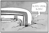 Cartoon: Die Bahn fährt Verluste ein (small) by Kostas Koufogiorgos tagged karikatur,koufogiorgos,illustration,cartoon,bahn,verlust,corona,crash,einbruch,wirtschaft,zug