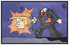 Cartoon: Donalds-Tag (small) by Kostas Koufogiorgos tagged karikatur koufogiorgos illustration cartoon sankt donald trump martintag laterne licht kopflos usa präsident