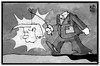 Cartoon: Donalds-Tag (small) by Kostas Koufogiorgos tagged karikatur,koufogiorgos,illustration,cartoon,sankt,donald,trump,martintag,laterne,licht,kopflos,usa,präsident