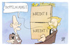 Cartoon: Doppelwumms für Lindner (small) by Kostas Koufogiorgos tagged karikatur,koufogiorgos,lindner,doppelwumms,kredit,bank
