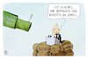 Cartoon: Energiepreise (small) by Kostas Koufogiorgos tagged koufogiorgos,karikatur,scholz,energie,preis,panzer,krieg,verteidigung,rednerpult,bundestag