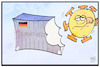 Cartoon: Exportweltmeister (small) by Kostas Koufogiorgos tagged karikatur,koufogiorgos,illustration,cartoon,export,weltmeister,einbruch,corona,wirtschaft,pandemie