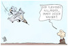 Cartoon: F16 (small) by Kostas Koufogiorgos tagged karikatur,koufogiorgos,f16,ukraine,kampfjet,putin,holländer