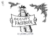 Cartoon: Facebook in Stock Market (small) by Kostas Koufogiorgos tagged facebook,stock,market,economy,social,network,cartoon,koufogiorgos