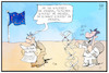 Cartoon: Geschlossene Grenzen (small) by Kostas Koufogiorgos tagged karikatur,koufogiorgos,illustration,cartoon,grenze,flüchtling,europa,abschottung,virus,pandemie,epidemie,migrant