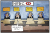 Cartoon: HSBC-Kundschaft (small) by Kostas Koufogiorgos tagged karikatur,koufogiorgos,illustration,cartoon,bank,schalter,banker,kunden,kriminalität,korruption,steuerhinterziehung,wirtschaft