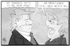 Cartoon: Merkel bei Trump (small) by Kostas Koufogiorgos tagged koufogiorgos,illustration,cartoon,merkel,trump,besuch,staatsbesuch,macron,privat,deutschland,usa,beziehung
