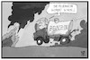Cartoon: Nahost-Konflikt (small) by Kostas Koufogiorgos tagged karikatur,koufogiorgos,illustration,cartoon,trump,feuerwehr,brand,feuer,benzin,brandbeschleuniger,jerusalem,israel,streit,konflikt,nahost