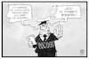 Cartoon: NINAFRIS (small) by Kostas Koufogiorgos tagged karikatur,koufogiorgos,illustration,cartoon,nnafris,nafris,polizei,kontrolle,racial,profiling,polizist,fehler,twitter,nordafrikaner