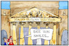 Cartoon: Paritätsgesetz (small) by Kostas Koufogiorgos tagged karikatur,illustration,cartoon,koufogiorgos,nahles,bundestag,reichstag,volk,völkin,parlament,parität,gleichberechtigung