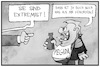 Cartoon: Pegida (small) by Kostas Koufogiorgos tagged karikatur,koufogiorgos,illustration,cartoon,pegida,extremismus,verfassungsschutz,sachsen