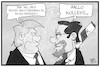 Cartoon: Scheuer und Trump (small) by Kostas Koufogiorgos tagged karikatur,koufogiorgos,illustration,cartoon,scheuer,trump,amtsenthebung,machtmissbrauch,usa,präsident,maut,behinderung,untersuchungsausschuss