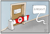 Cartoon: Scheuers Maut (small) by Kostas Koufogiorgos tagged karikatur,koufogiorgos,illustration,cartoon,scheuer,maut,schranke,verkehrsministerium,gebühr
