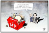 Cartoon: SPD-Sozialstaat (small) by Kostas Koufogiorgos tagged karikatur,koufogiorgos,illustration,cartoon,spd,sozialstaat,partei,neubau,umbau,ruine,sozialdemokraten