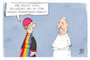 Cartoon: Synodaler Weg (small) by Kostas Koufogiorgos tagged karikatur,koufogiorgos,synodaler,weg,papst,priester,reform,regenbogen,queer