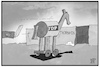 Cartoon: Thüringen (small) by Kostas Koufogiorgos tagged karikatur,koufogiorgos,illustration,cartoon,thueringen,kemmerich,trohanisches,pferd,landtag,fdp,afd,regierung,demokratie