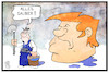 Cartoon: Trump-Sonderermittlung (small) by Kostas Koufogiorgos tagged karikatur,koufogiorgos,illustration,cartoon,trump,sonderermittlung,mueller,putzen,sauber,rein,waschen,usa,präsident