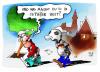 Cartoon: Und was machst Du so? (small) by Kostas Koufogiorgos tagged fussball,em,euro,2008,schweiz,oesterreich,kostas,koufogiorgos