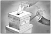 Cartoon: Wählerwille Thüringen (small) by Kostas Koufogiorgos tagged karikatur,koufogiorgos,illustration,cartoon,politik,spiel,wähler,wahlurne,thueringen,wählerwille,demokratie