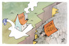 Cartoon: WEC Davos (small) by Kostas Koufogiorgos tagged karikatur,koufogiorgos,oxfam,davos,haus,armut,reichtum,geld
