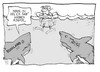 Cartoon: Zypern (small) by Kostas Koufogiorgos tagged zypern,troika,russland,rettung,hilfe,europa,eu,schulden,krise,hai,karikatur,kostas,koufogiorgos