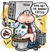 Cartoon: Credit Crisis (small) by illustrator tagged credit crisis cartoon bonus manager toilet dump flush kredit krediet welleman illustration