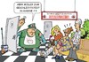Cartoon: Geschlechtstest (small) by JotKa tagged geschlechtstest geschlecht männlich weiblich mann frau gesellschaft krankenhaus hospital arzt notfall medizin transvestit