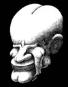 Cartoon: facemanus (small) by Medi Belortaja tagged face,man,nude,nudity,woman,women,surrealism