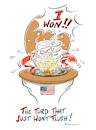 Cartoon: The Turd (small) by Riemann tagged donald,trump,president,loser,elections,united,states,usa,präsident,wahl,wahlbetrug,toilette,ködel,turd,spülen,flush,verlierer,republikaner,republicans,childish,criminal,buffoon,schlechter,cartoon,george,riemann