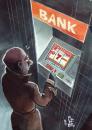 Cartoon: cashpoint (small) by matteo bertelli tagged cashpoint,slot,machine,bank