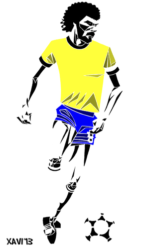 Cartoon: Socrates (medium) by Xavi dibuixant tagged socrates,futebol,football,soccer,brasil,brazil,corinthians,sport
